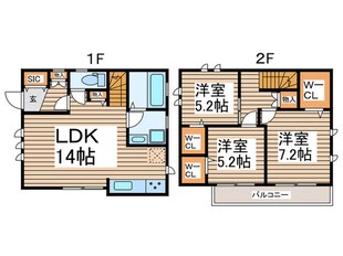 サン・イーゴＤ棟の物件間取画像